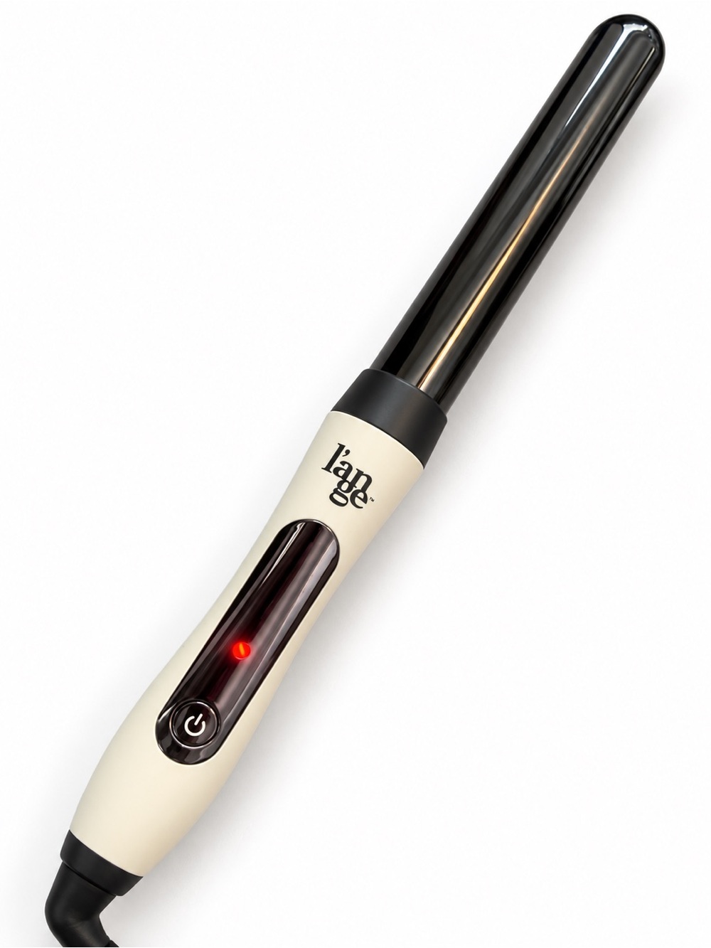 L’ange Le Curl Titanium Curling Wand – Ivory/Black